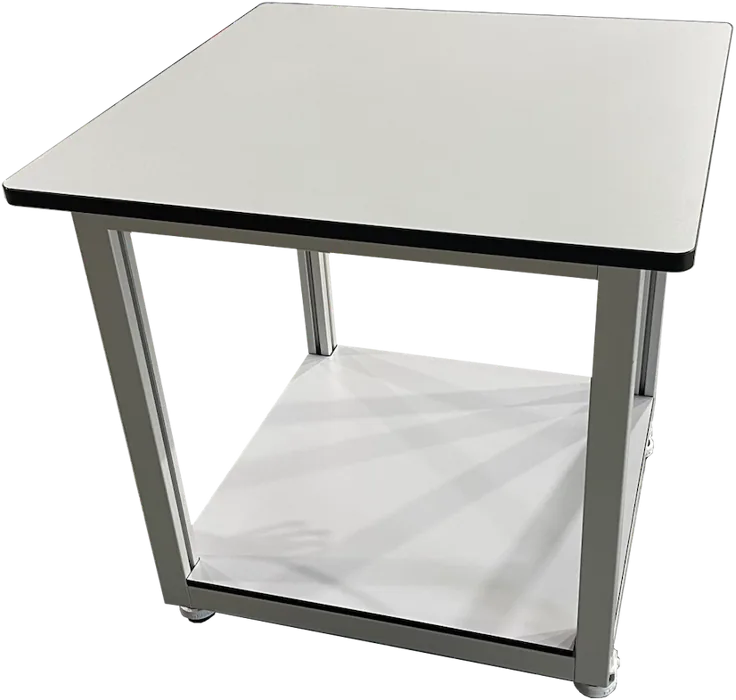 ZenBench Z7575 fixed-height bench with lower shelf